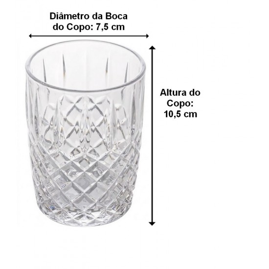 Jogo 3 Peças Para Banheiro em Vidro Adely Decor